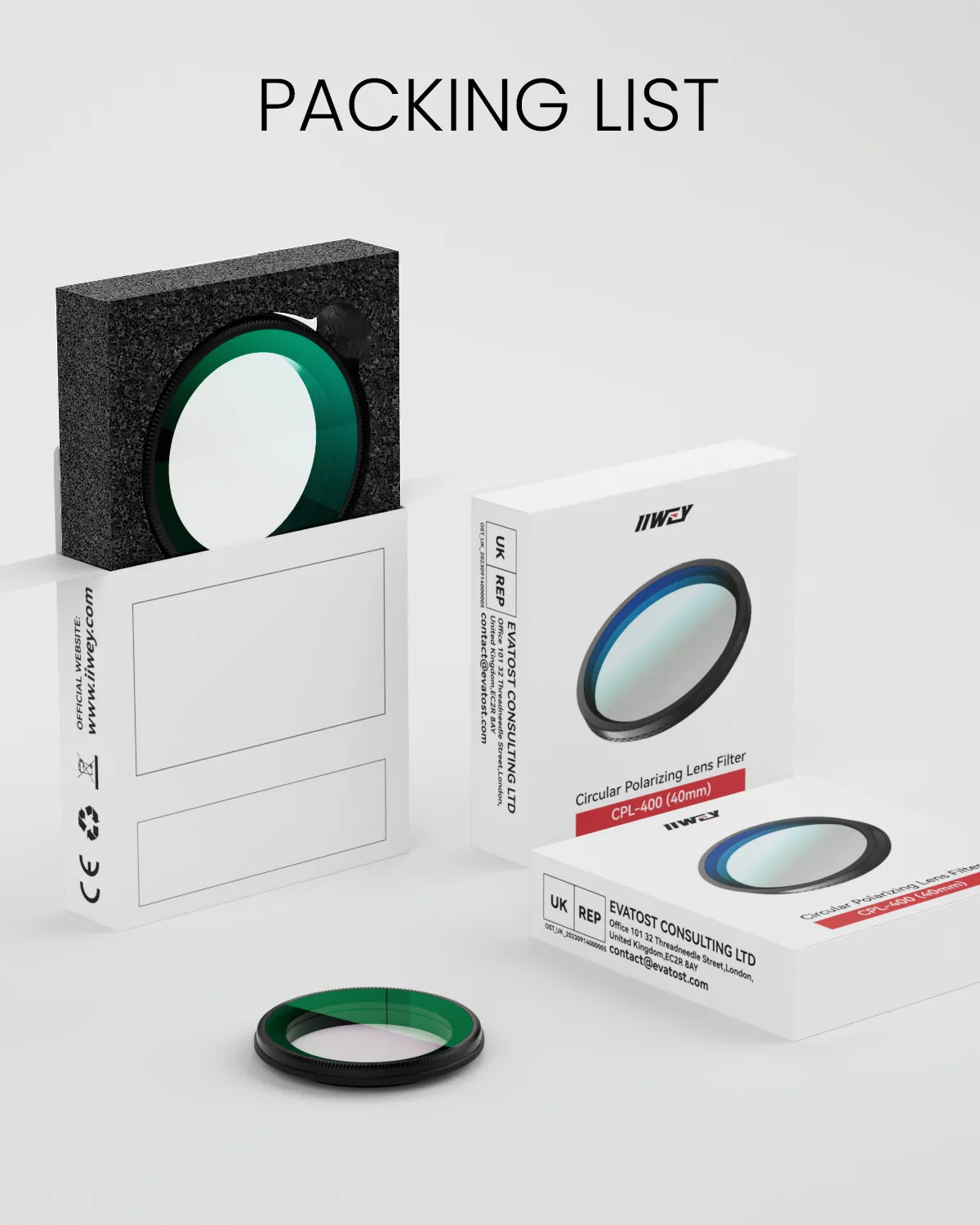 IIWEY 43mm CPL Filter for IIWEY N6/N6 PRO Model Dash Cam